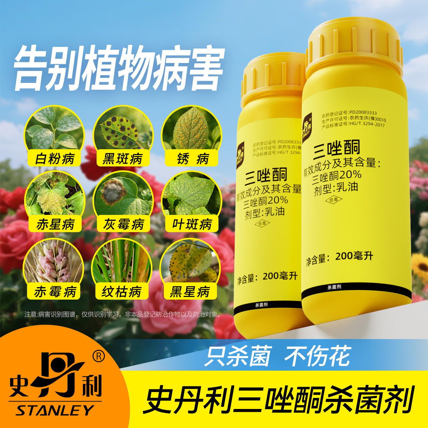 史丹利花卉杀菌剂|杀菌不伤花图片