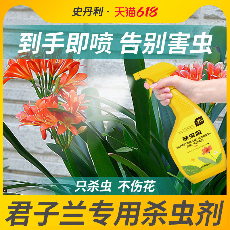 史丹利君子兰杀虫剂呋虫胺专用驱虫药叶子发黄除虫通用型灭虫除虫