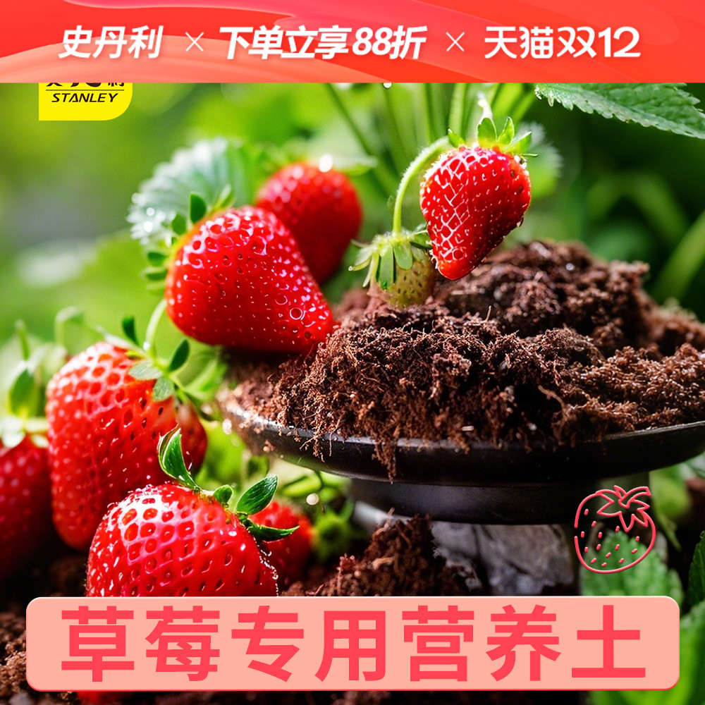 史丹利草莓专用营养土盆栽草莓