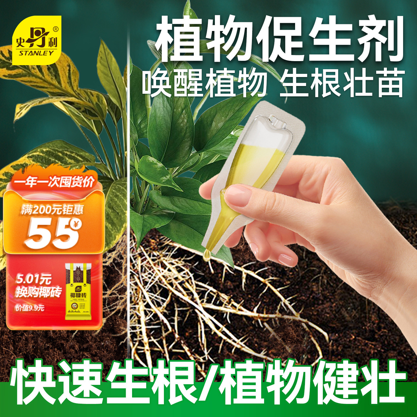 史丹利植物生根剂快速生根壮苗