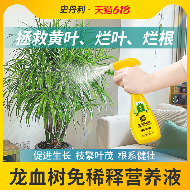 史丹利龙血树专用肥料营养液免稀释叶子干枯龙铁树龙须树液体肥料