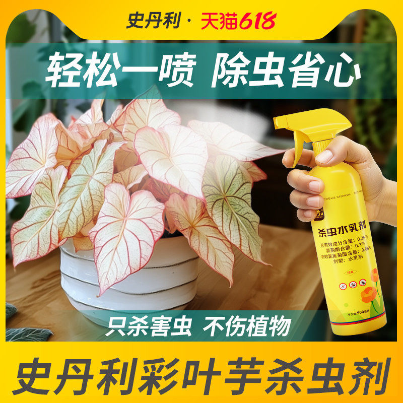 史丹利彩叶芋杀虫速专用花虫净竹芋生除虫剂虫害驱虫红蜘蛛虫子药