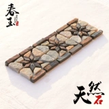 Каменная цветочная линия ручной работы декоративная линия талия линия сланцевой мозаика