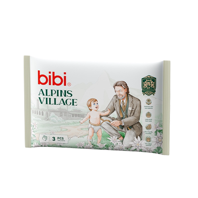 bibi阿尔卑斯婴儿拉拉裤成长裤薄透气纸尿裤尿不湿旅行试用装6片