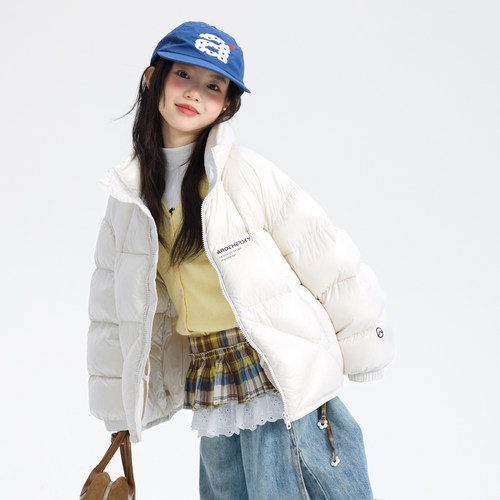 女童冬季90白鸭绒超好看羽绒服