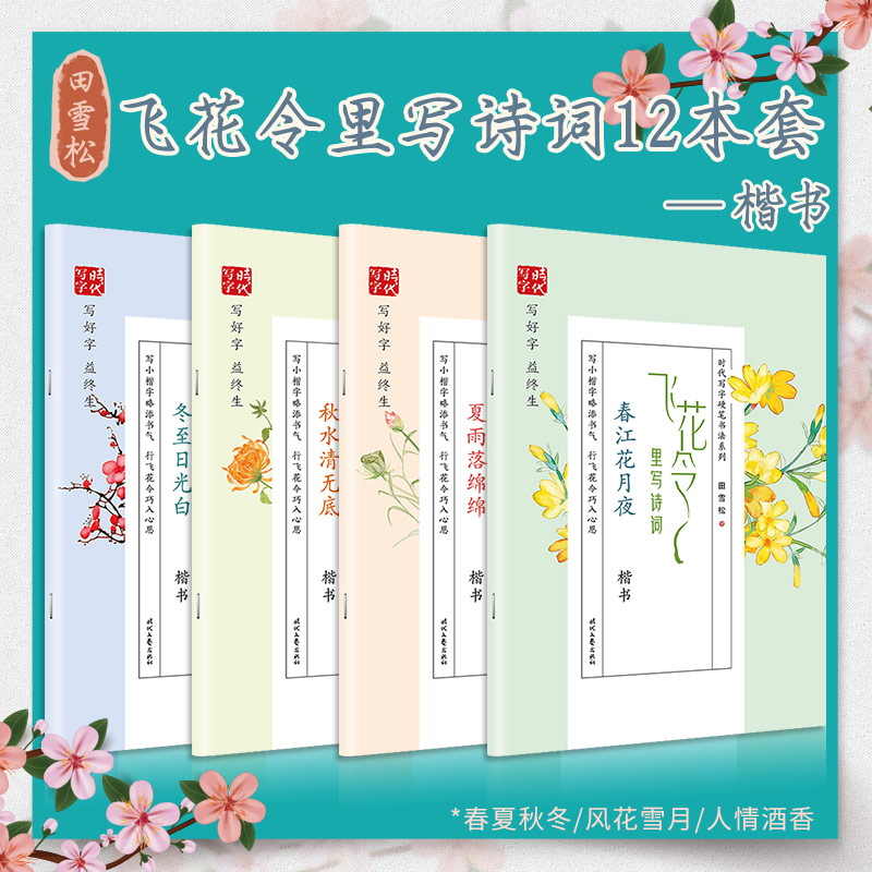 时代文艺雪松字帖飞花令里楷书