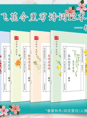 时代文艺雪松字帖飞花令里楷书