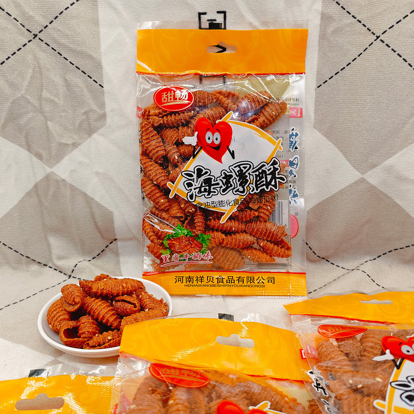 甜畅海螺酥里脊牛排味80g小零食