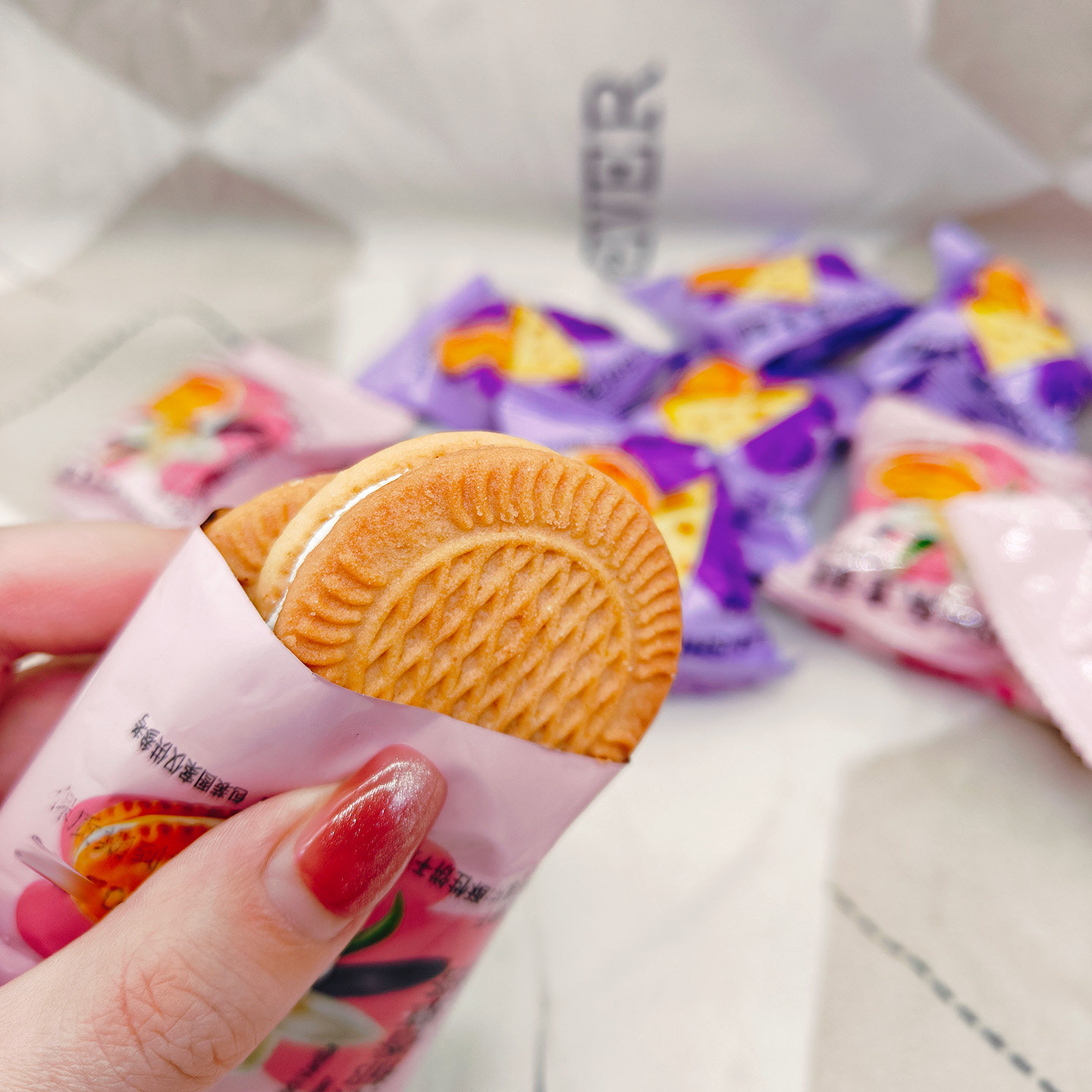 乐士利丝滑芝士塔浓郁香草塔饼干解馋解饿充饥早餐间点小包装小吃