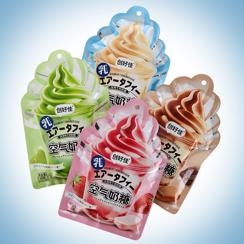 宏源空气奶糖60g软糖网红奶糖儿童休闲食品糖果