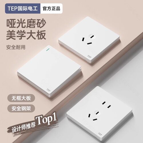 国际电工电灯单控开关插座