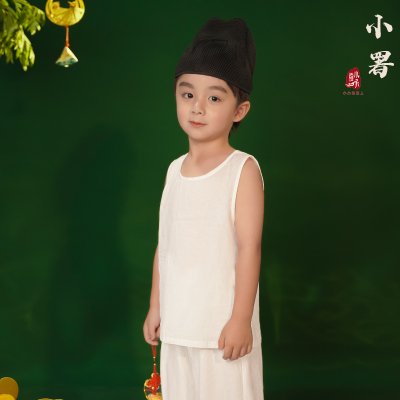 夏小承原创纯棉儿童背心套装