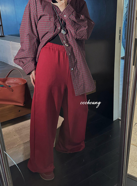 CCCHEUNG 11.11晚6 松弛感拖地感加绒卫裤