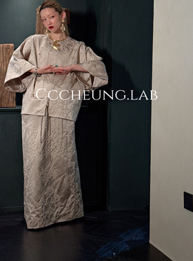 【喜一兮】6.18东方美学新中式小众设计感套装上衣+半裙5DA-V8091