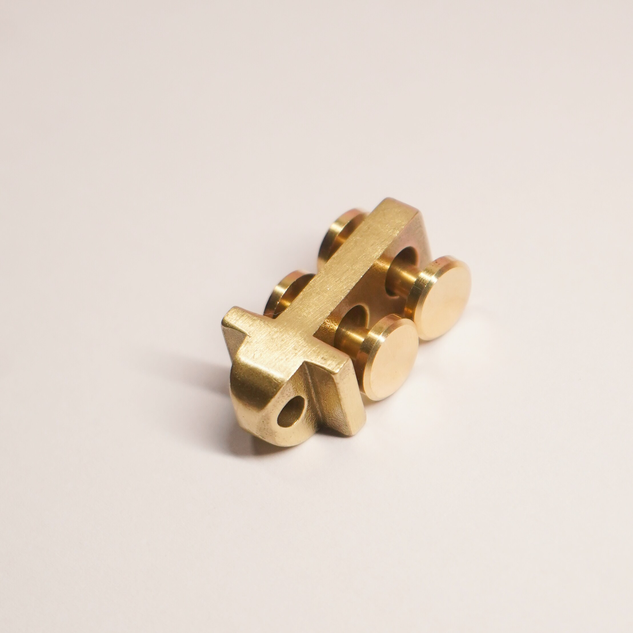 实心黄铜钥匙扣夹块单主体配件牛皮绳配件diy马蹄扣通用尺寸