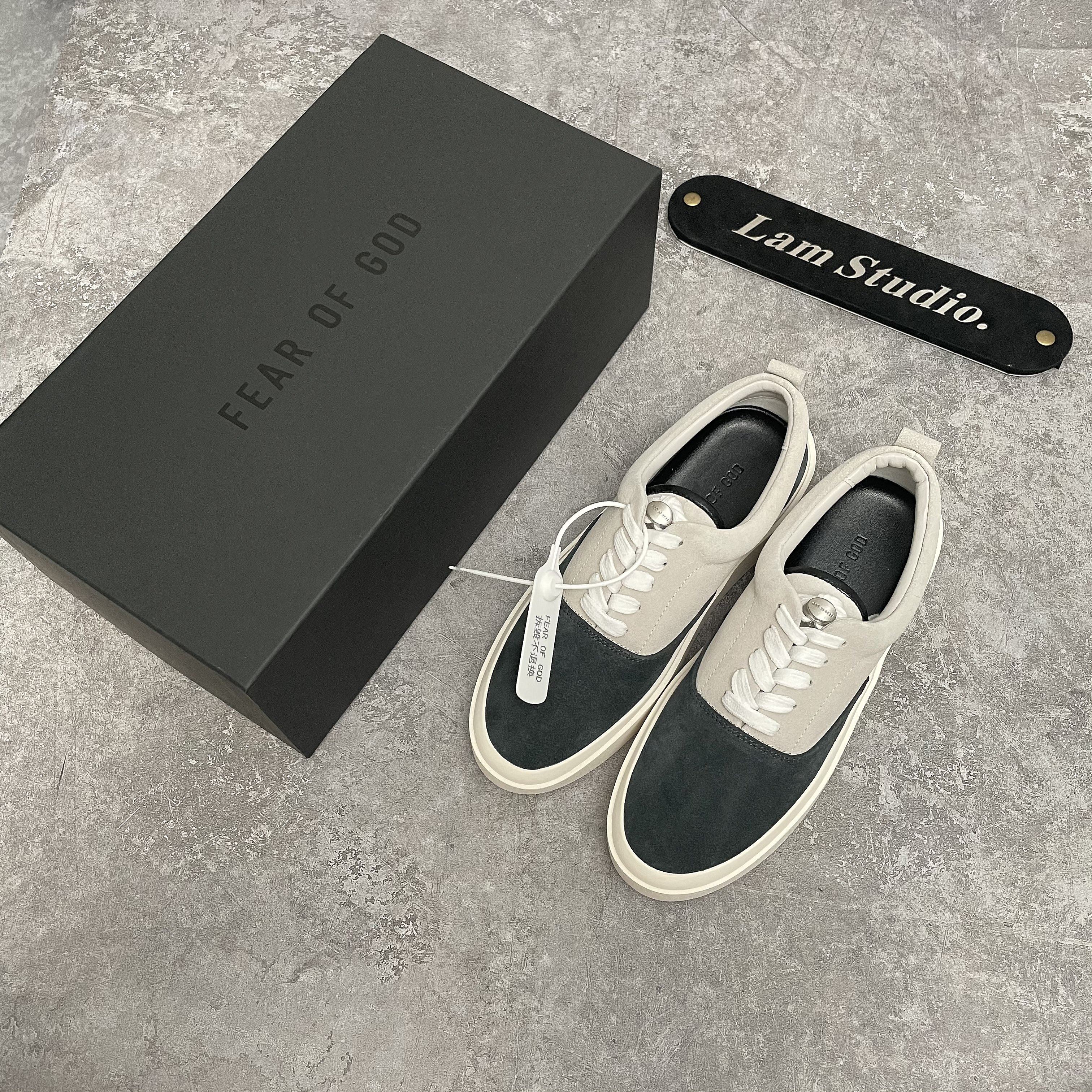 FOG 슈즈 101 시즌 6 19FW 피어 오브 갓 스니커 하이 스트리트 스웨이드 로우탑 스니커즈