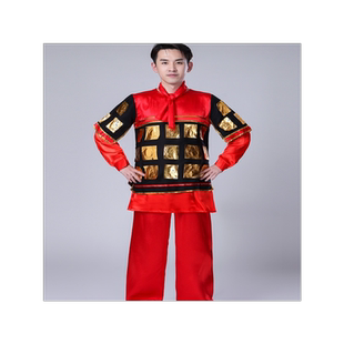 秦兵兵服将军三国将领天兵天将古代士兵演出服男汉服盔甲