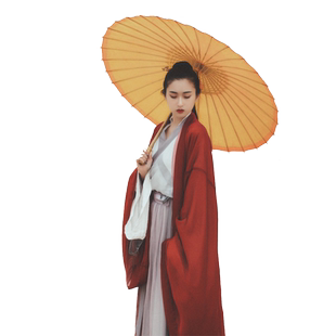 原创春秋晋制交领齐腰襦裙闺蜜装晋襦侠客风大袖衫广袖日常非古装