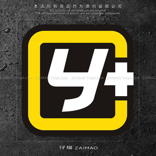 运良越野LOGO汽车贴纸改装Y+划痕车贴适用于牧马人F150坦途普拉多