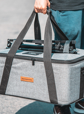 鑫威森摄影箱包LED摄影灯收纳包牛津布直播灯收纳箱适配神牛\南光\200D\100D等闪光灯外拍灯配件保护包