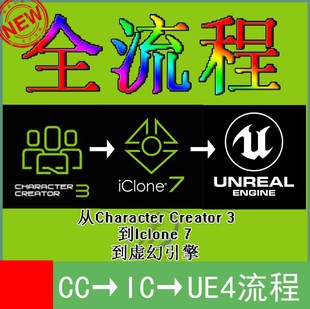 Character Creator 3到iClone 7 到虚幻引擎动画全流程视频教程