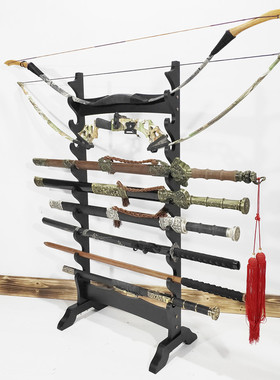 多层剑架剑托落地刀剑架兵器架笛子架箫架武士刀架烟花架灯管架子