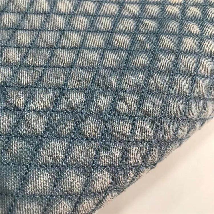 工艺牛洗水绗线棉仔布双绣菱形格子1718水洗雪擦白裥花棉牛仔箱包,纺织面料/辅料/配套,牛仔面料,淘宝优惠券,粉丝福利购,淘宝优惠卷