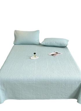 七彩果色高温酵素面砂洗双纯棉糖绗缝床盖棉花填MC202411充纯炕盖