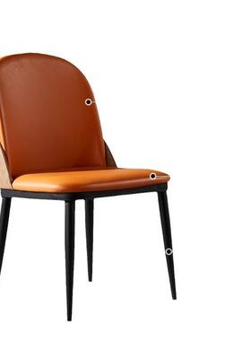 TJ315990设计师TJ3椅15903北欧轻奢皮革餐椅现代简约餐9厅饭店子