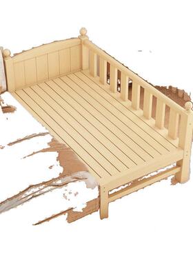 木儿童拼17344接床宽带护加栏男孩女孩单边人实床床婴儿拼接大床