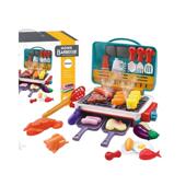 电动仿真雾喷烧炉灯光烤583音食物变色儿童过家家玩乐具