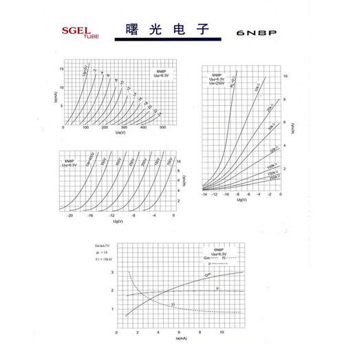 全新长配沙曙P光电子胆管6SN7GT直代6N8CV8KUZ1原厂对，1质保一年