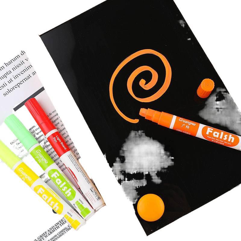 LED电子荧光板专用笔可擦发光荧光笔黑白玻璃广告牌POP粗彩笔