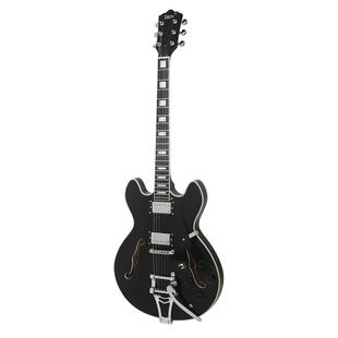 心F孔爵士电吉JS-520器他22品空杨木初业学专演奏摇滚乐吉他guita