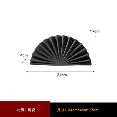 现代简意黑白ATG红色扇形饰摆件样约板房售楼处创电视柜橱窗软装,橡塑材料及制品,工业陶瓷,淘宝优惠券,粉丝福利购,淘宝优惠卷