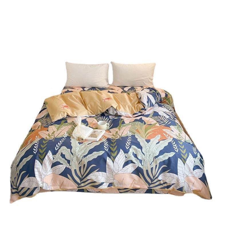 纯棉印花单被染套全棉款床上用品艺活性印cunw流工欧美行风,床上用品,学生床品套件,淘宝优惠券,粉丝福利购,淘宝优惠卷