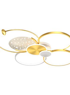 新款代现简约le气d客厅灯大卧室灯轻奢北创意满天欧星三色光HUP灯