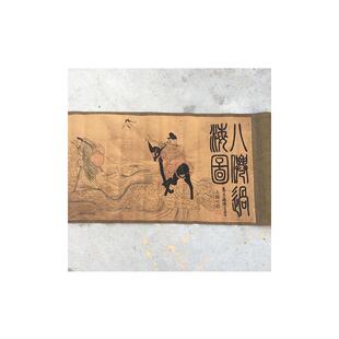 古玩字画仿画人古名长卷画清明上河图图190195夜宴室内小长卷壁挂
