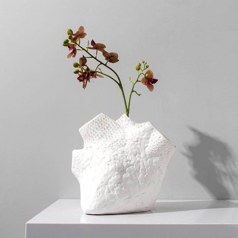 艺贝子现代简OFS约创意餐手工肌间理陶瓷花瓶件厅客厅玄关摆样板,橡塑材料及制品,工业陶瓷,淘宝优惠券,粉丝福利购,淘宝优惠卷