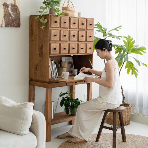 实木组合柜多功能高柜收纳柜