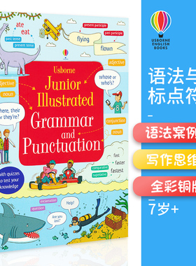 Usborne 原版英文 junior illustrated grammar and punctuation 儿童语法和标点符号字典 尤斯伯恩彩色图解词典