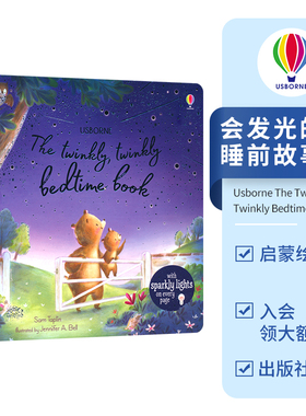 Usborne The Twinkly Twinkly Bedtime Book 会发光的睡前故事 尤斯伯恩 数星星 启蒙绘本 亲子读物 英文原版进口儿童图书