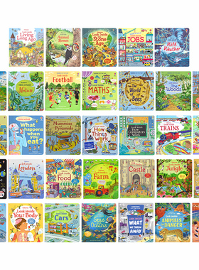 Usborne Look Inside 看里面系列幼少儿版 身体 食物 动物 科学 电脑 自然 森林 幼儿科普 翻翻书 英语课外读物 英文原版进口图书