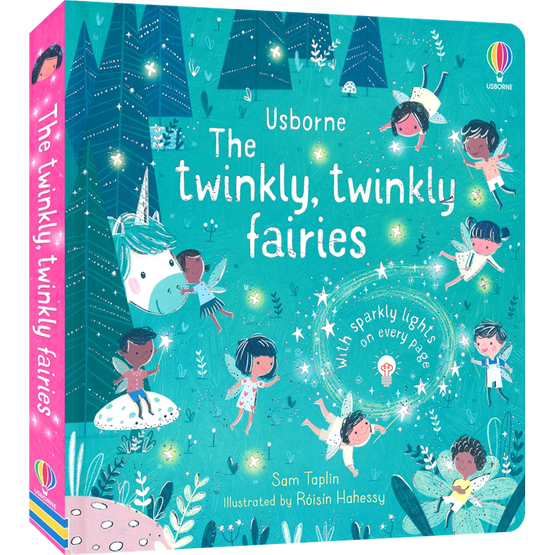 Usborne The Twinkly, twinkly fairies 闪闪发光小仙女 发光书 英文启蒙 纸板书 玩具书 亲子读物 3岁+ 英文原版进口图书