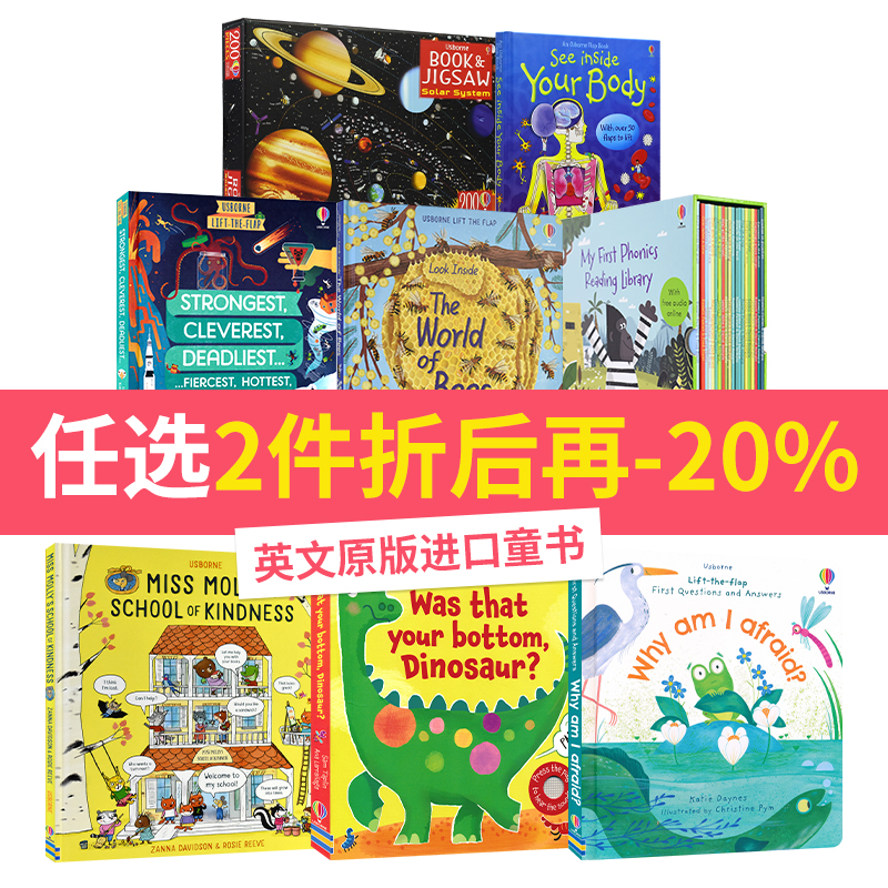 Usborne 2件8折 尤斯伯恩 启蒙认知 故事绘本 百科常识  教辅  偷偷看系列 插图故事 问与答 英文原版进口图书