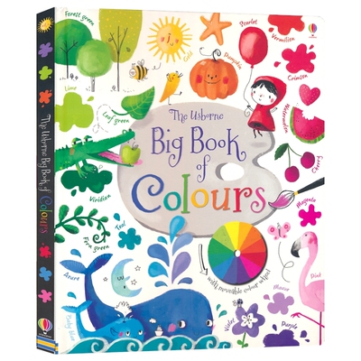 Usborne Big Book of Colours 尤斯伯恩 色彩纸板书 艺术启蒙  颜色基础知识 11 大色系 3-6岁 幼儿颜色启蒙 课外阅读 英文原版