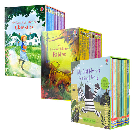 Usborne My Reading Library Phonics Fables 尤斯伯恩 我的图书馆系列 分级读物 自然拼读 寓言故事 世界经典名著 英文原版图书