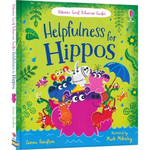 音频 Behaviour for Helpfulness Usborne 尤斯伯恩 扫码 情绪启蒙绘本 良好行为指南 Guides 河马 热心 英文原版 Hippos Good