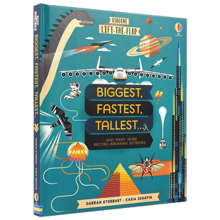 Usborne Biggest, Fastest, Highest, Strongest 尤斯伯恩翻翻书 那些破记录的事儿 儿童英语科普启蒙 英文原版进口图书