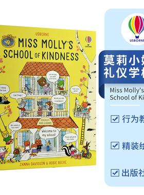 Usborne Miss Molly's School of Kindness 莫莉小姐的礼仪学校 幼儿行为教育&礼仪培养绘本 3-6岁 亲子读物 英文原版进口儿童图书